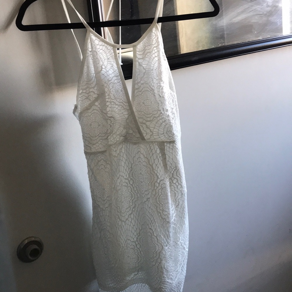 White lace dress